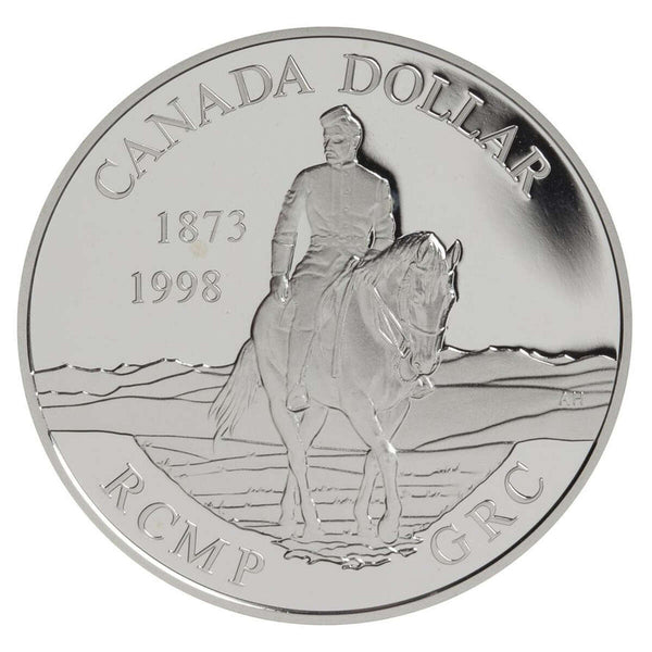 1998 $1 Royal Canadian Mounted Police (RCMP), 125th Anniversary - Proof Sterling Silver Dollar Default Title