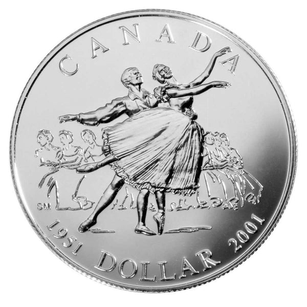 2001 $1 National Ballet of Canada, 50th Anniversary - Sterling Silver Dollar Default Title