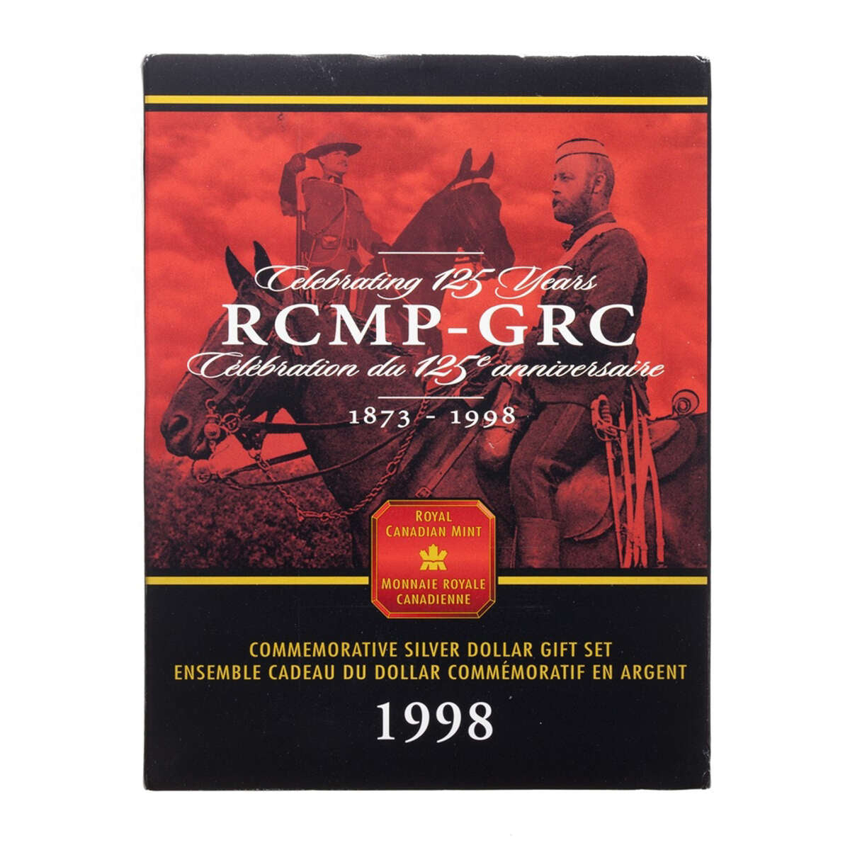 1998 $1 RCMP Royal Canadian Mounted Police, 125th Anniversary - Sterling Silver Gift Set B.U. Default Title