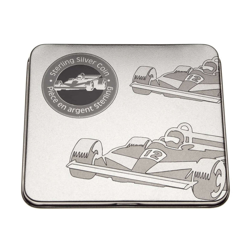 1998 50c Canadian Sports Firsts: Gilles Villeneuve Victory, Grand Prix, F1 Auto Racing - Sterling Silver Coin Default Title