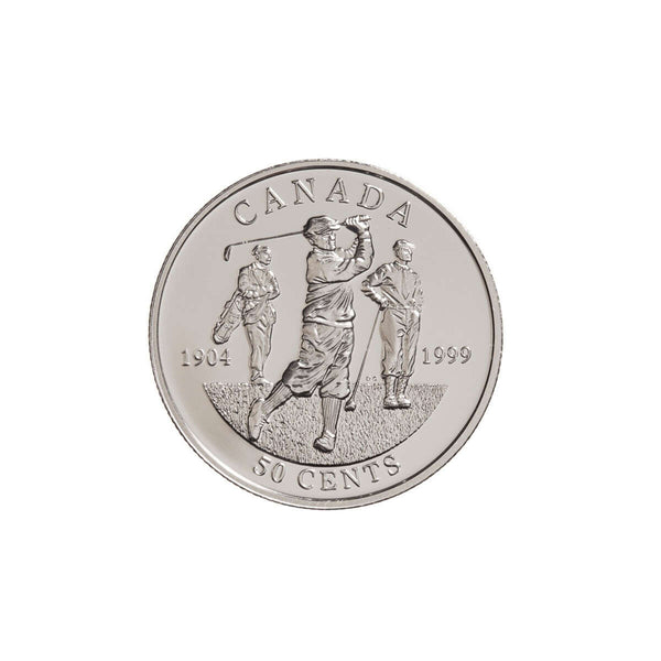 1999 50c Canadian Sports Firsts: First Canadian Open Golf Championship - Sterling Silver Coin Default Title