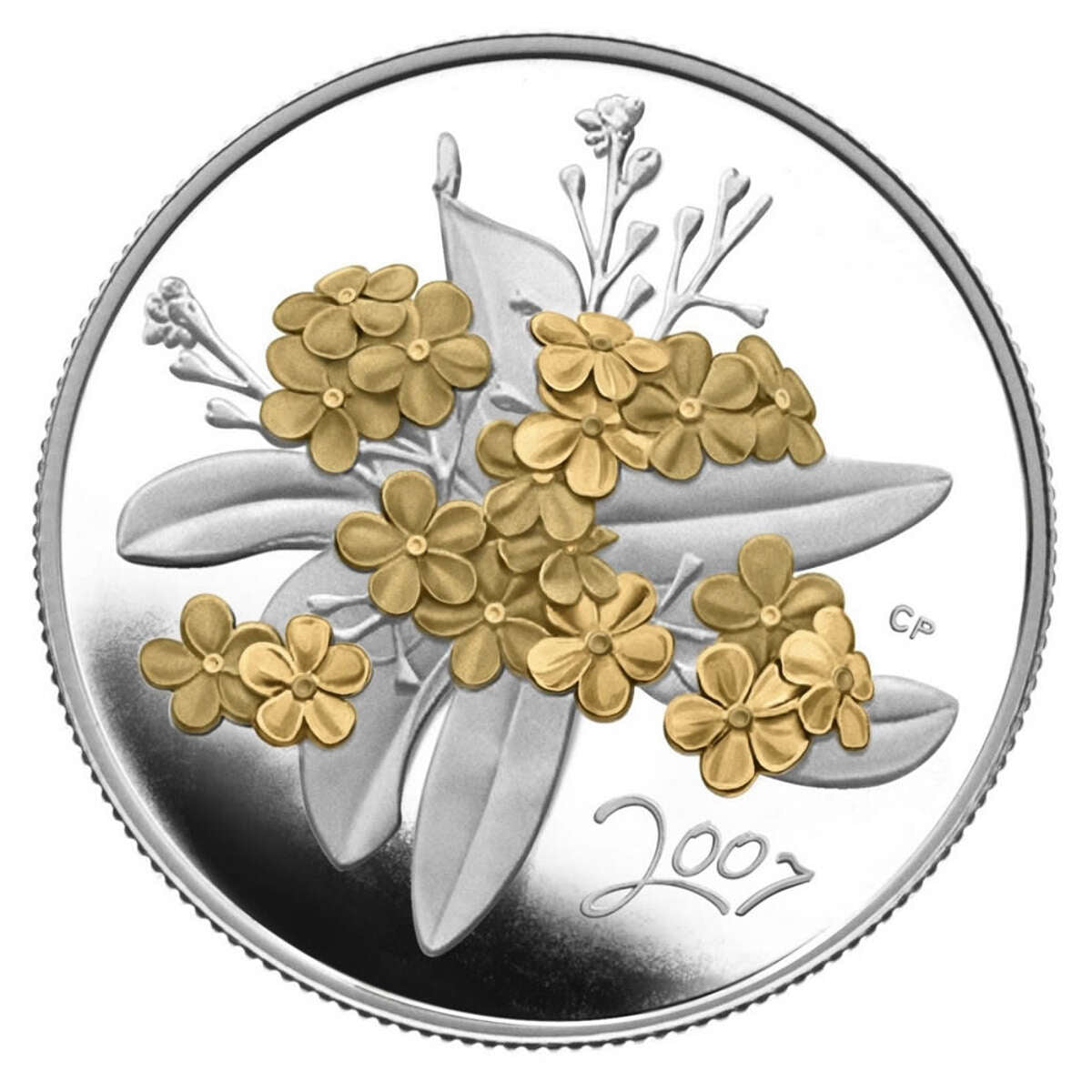 2007 50c Golden Forget-Me-Not - Sterling Silver Coin Default Title