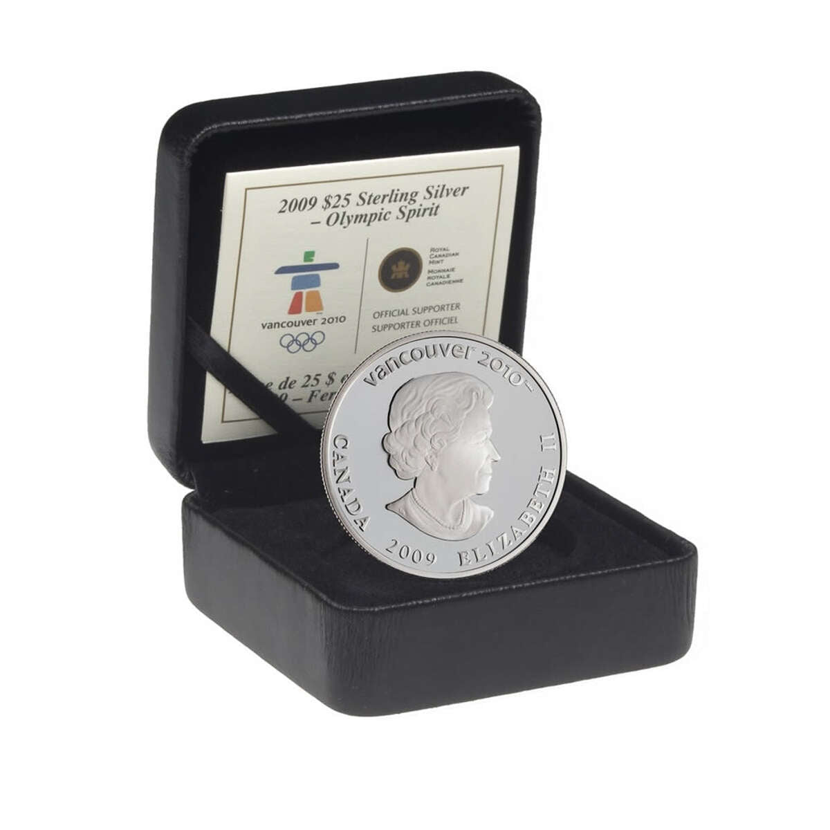 2009 $25 Vancouver 2010 Olympic Winter Games: Olympic Spirit - Sterling Silver Hologram Coin Default Title