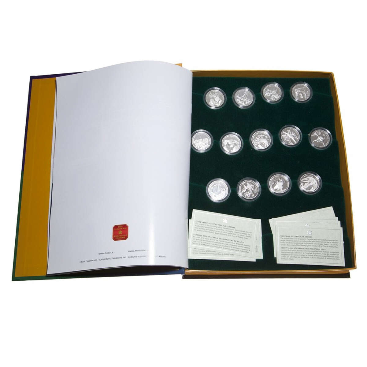 2001/2002/2003 50c Canadian Festivals - Sterling Silver 13-Coin Set