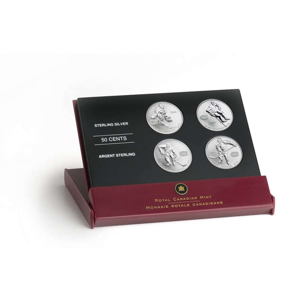 2005 50c NHL Hockey Legends: Montreal Canadiens - Sterling Silver 4-Coin Set Default Title