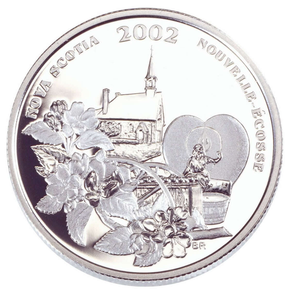 2002 50c Canadian Festivals: Annapolis Valley Apple Blossom Festival (Nova Scotia) - Sterling Silver Coin Default Title