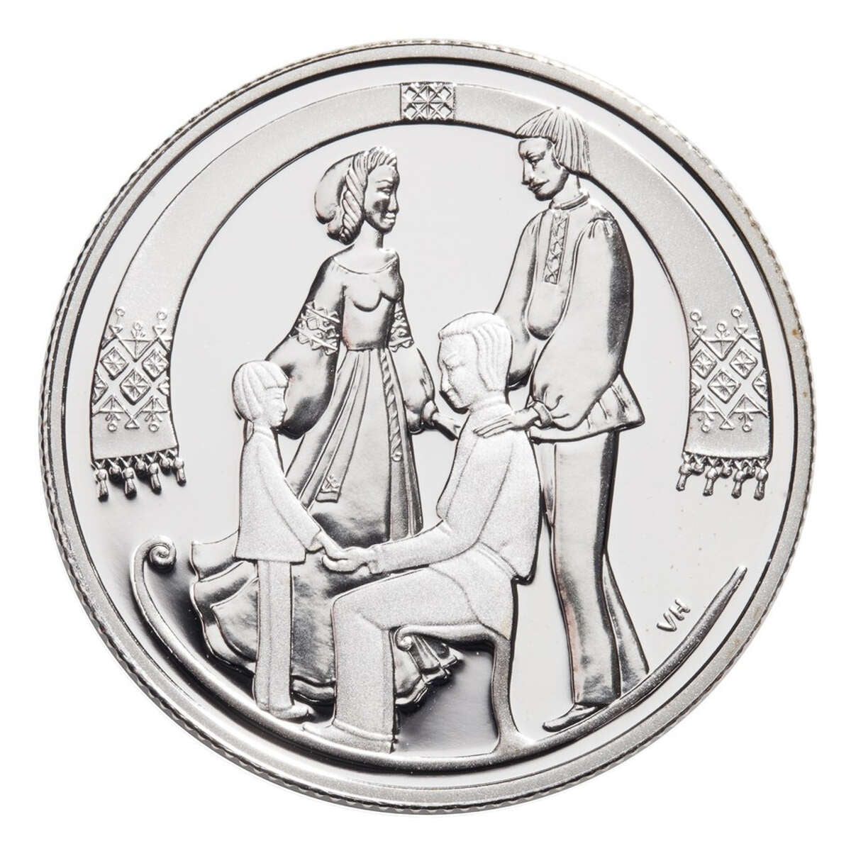 2001 50c Canada's Folklore & Legends: The Sled - Sterling Silver Coin