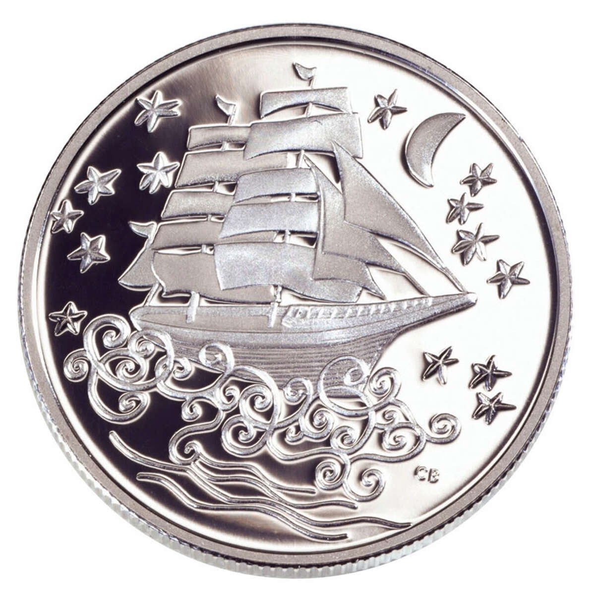 2002 50c Ghostship/Le Vaisseau Fantome: Canada's Folklore and Legends Series - Sterling Silver Coin Default Title