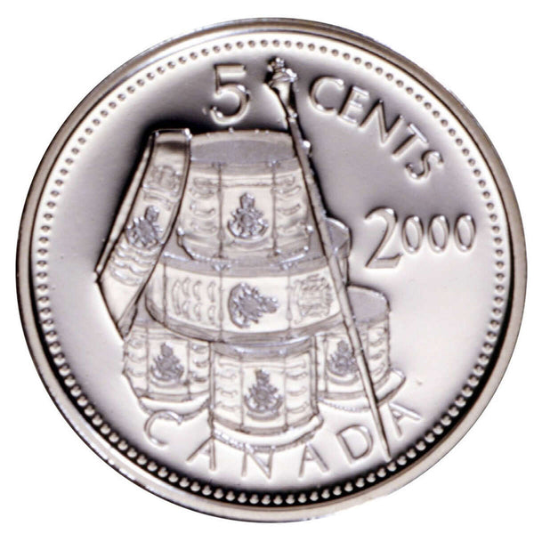 2000 5c Les Voltigeurs de Quebec - Sterling Silver Coin