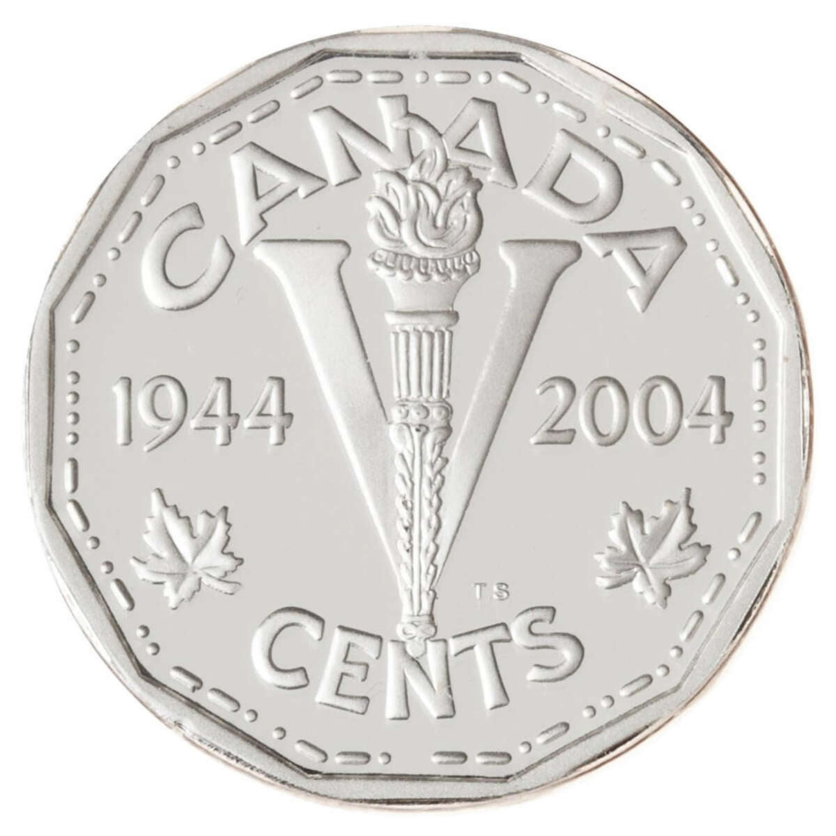 2004 5c D-Day Landing, 60th Anniversary - Sterling Silver Coin