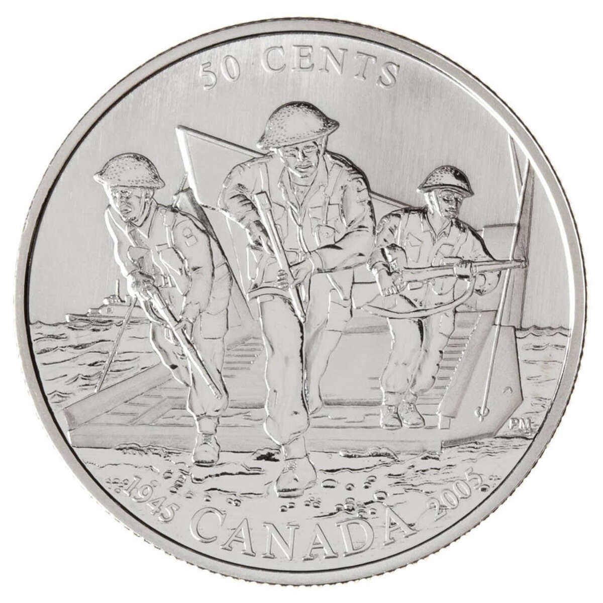 2005 50c Raid on Dieppe - Sterling Silver Coin