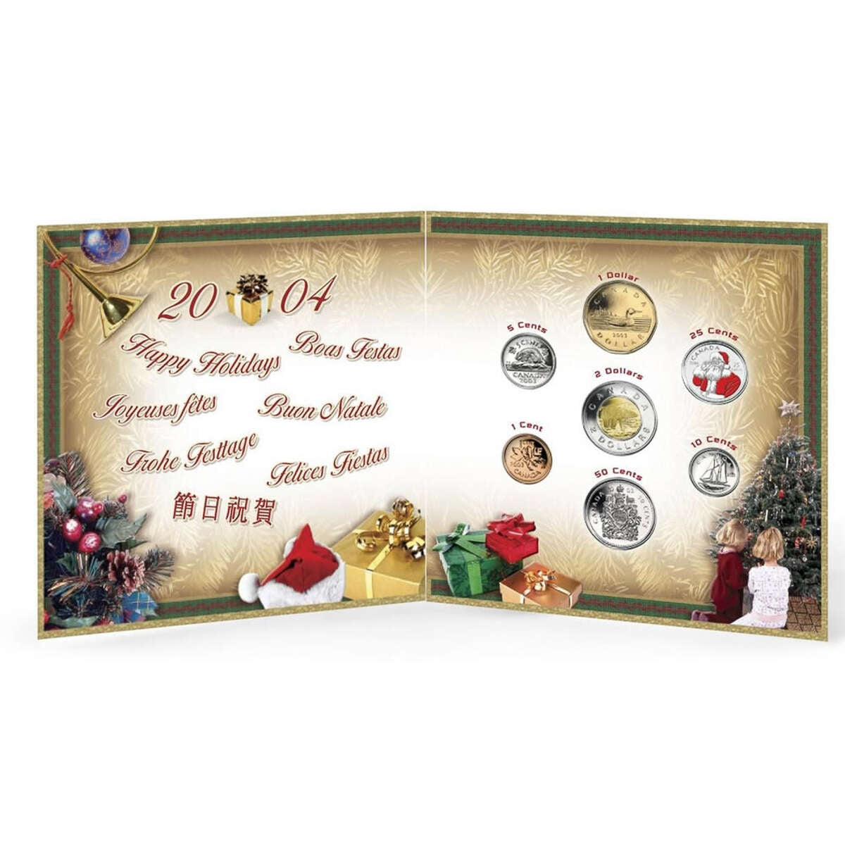 2004 Holiday Gift Set with Coloured 25-cent Default Title