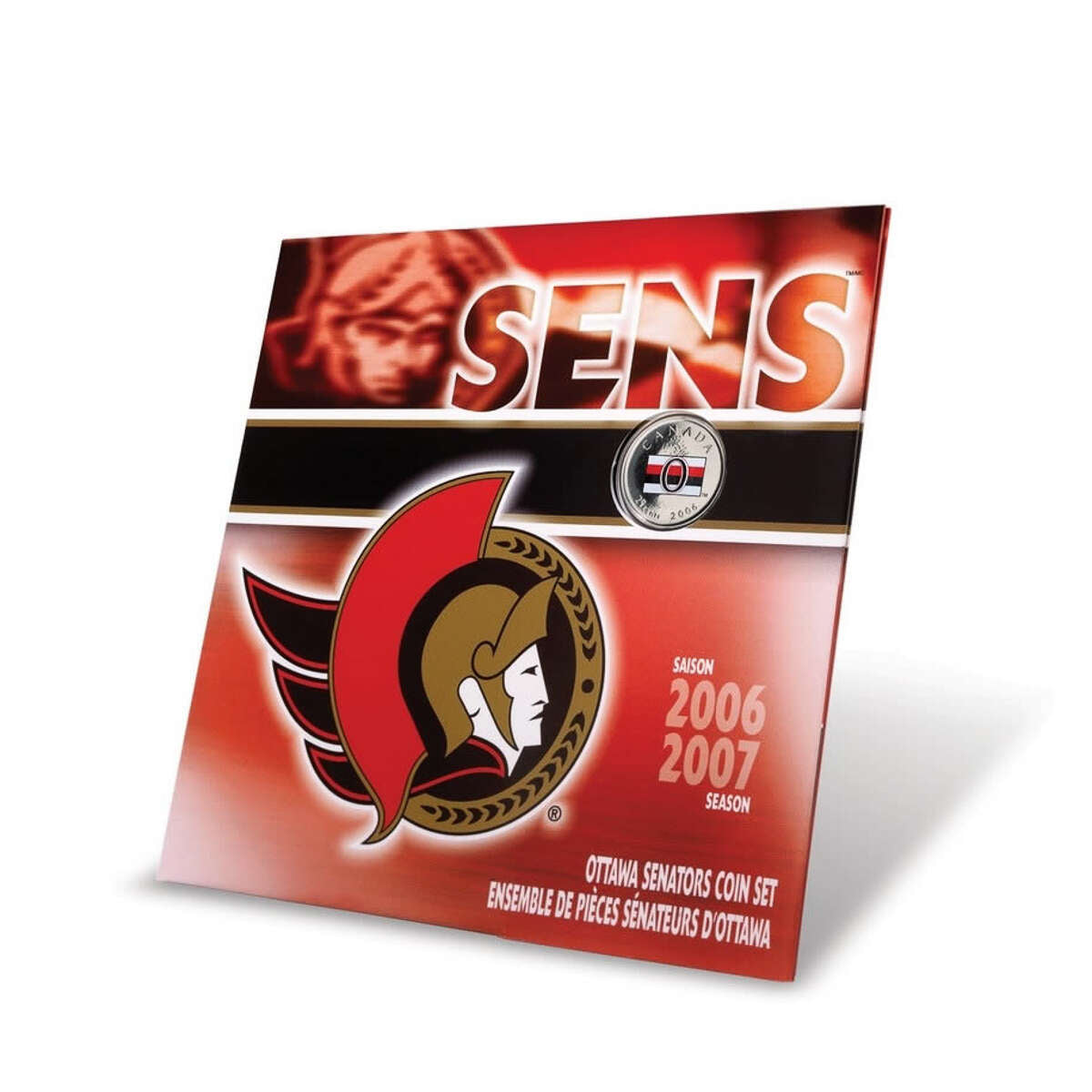 2007 Ottawa Senators: NHL Coin Set with Coloured 25-cent Default Title