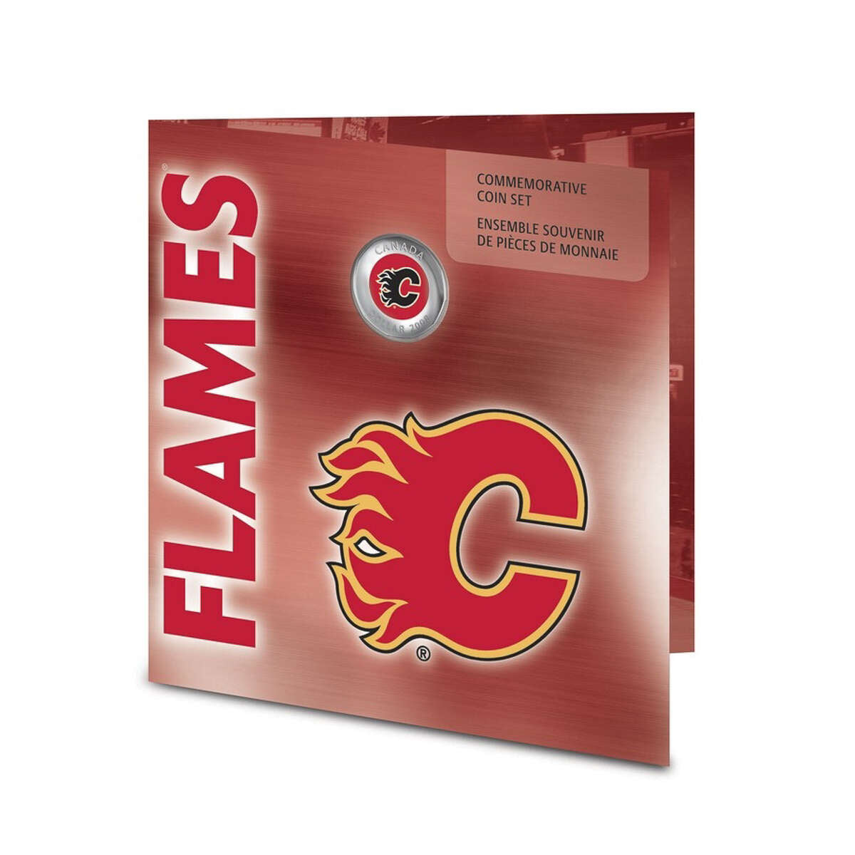 2008 Calgary Flames: NHL Coin Set with Coloured $1 Default Title