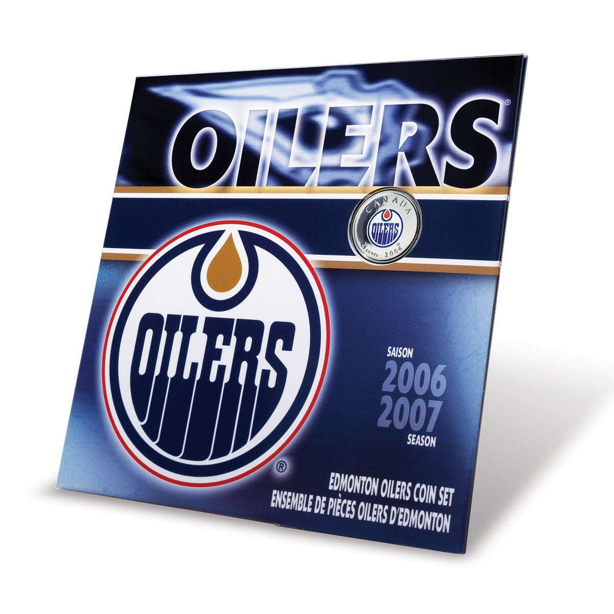 2006/2007 Edmonton Oilers: NHL Coin Set with Coloured 25-cent Default Title