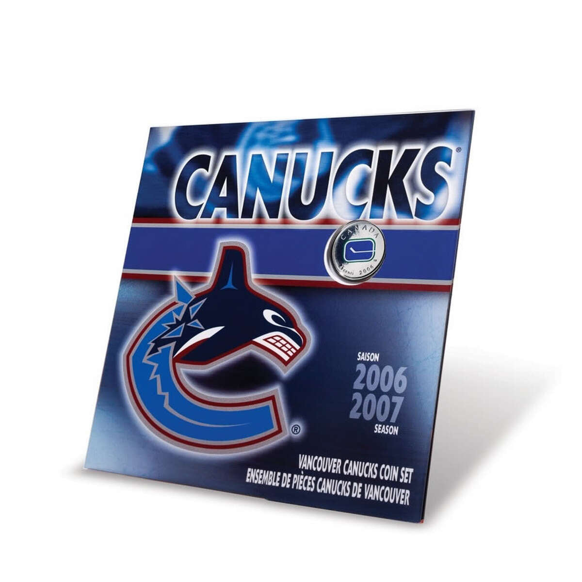 2007 Vancouver Canucks: NHL Coin Set with Coloured 25-cent