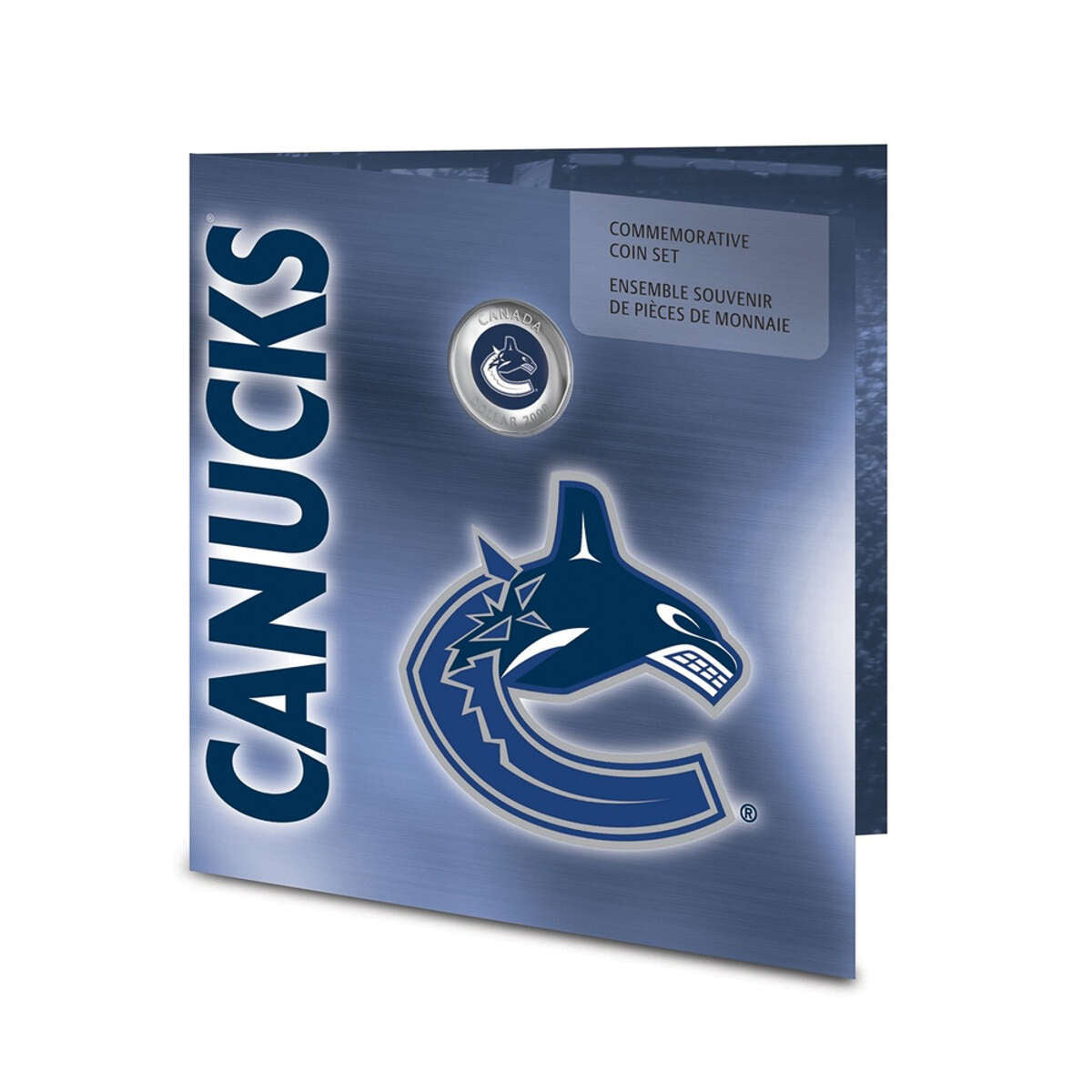 2007-2008 Vancouver Canucks: NHL Coin Set with coloured $1