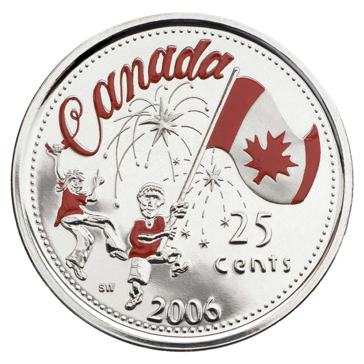 2006 25c Canada Day - Coloured Coin Default Title