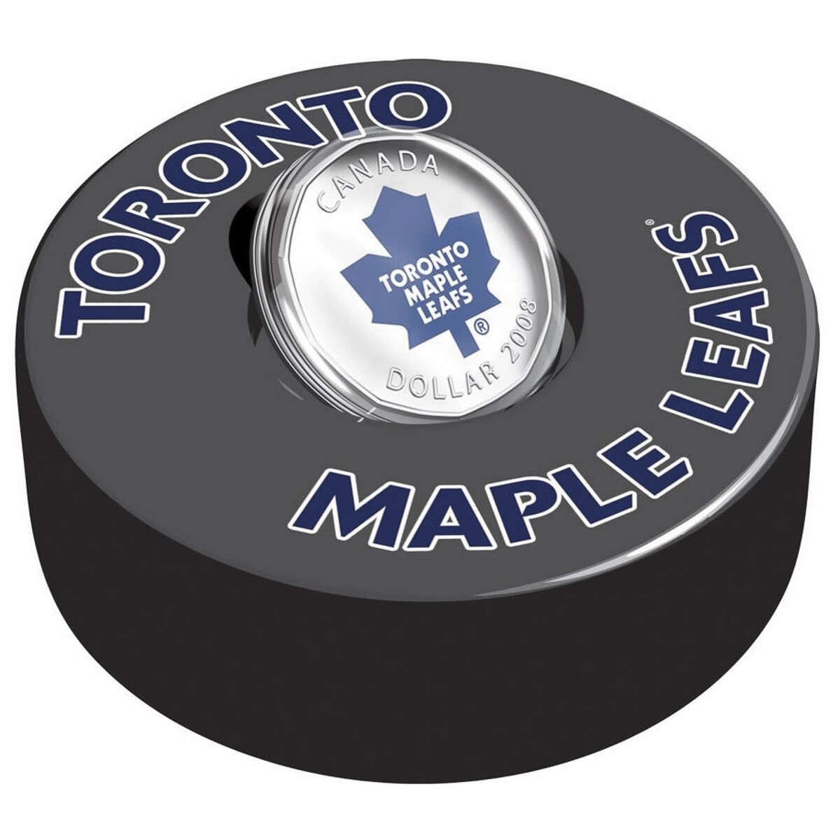 2008 $1 Toronto Maple Leafs Coloured Coin & Puck Default Title