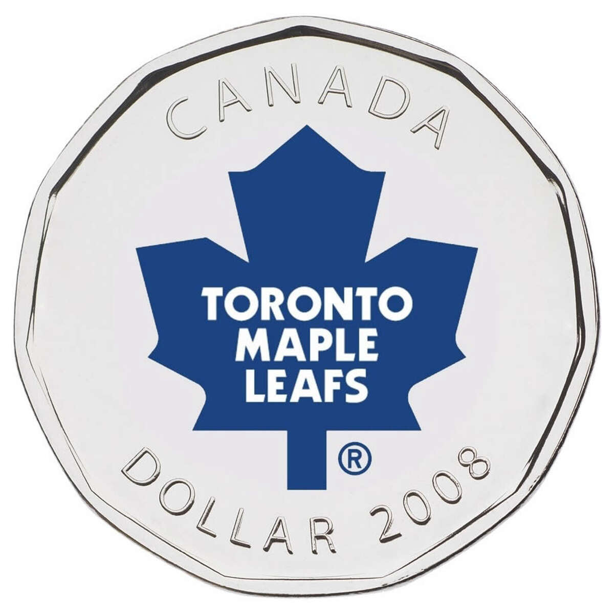 2008 $1 Toronto Maple Leafs Coloured Coin & Puck Default Title