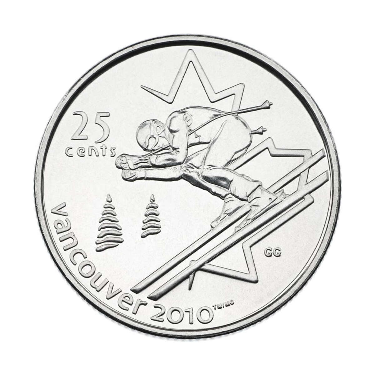 2007 25c Official First Day Vancouver 2010 Olympic Winter Games: Alpine Skiing Default Title