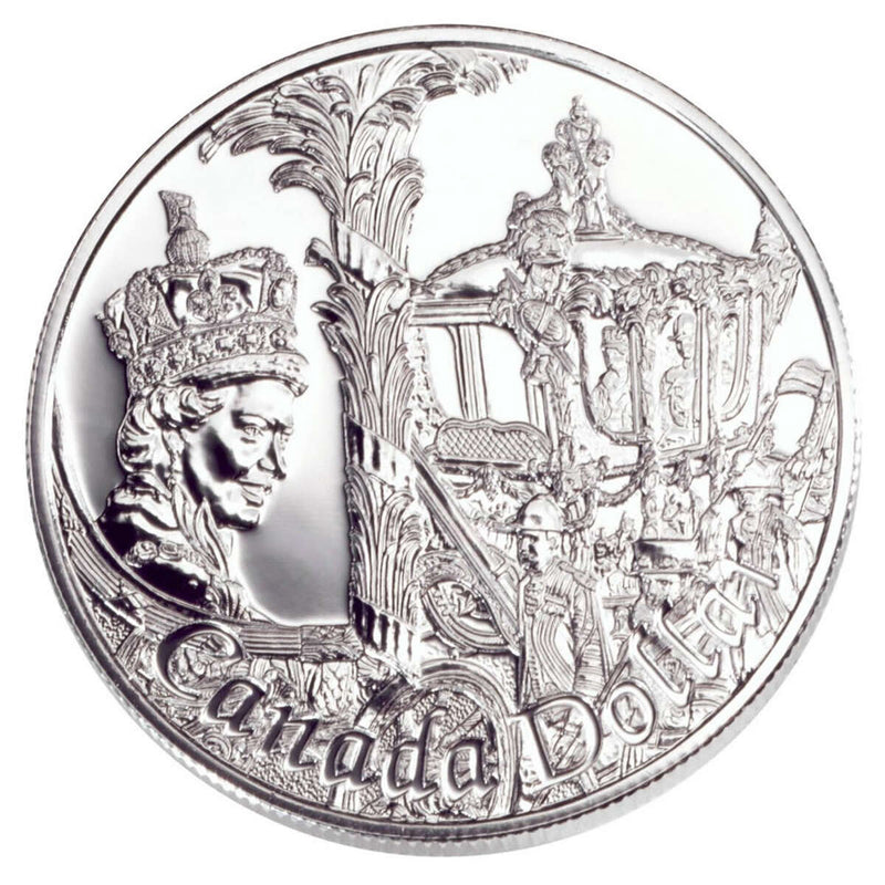 2002 $1 Queen Elizabeth II's Accession to the Throne, 50th Anniversary - Sterling Silver Dollar B.U. Default Title