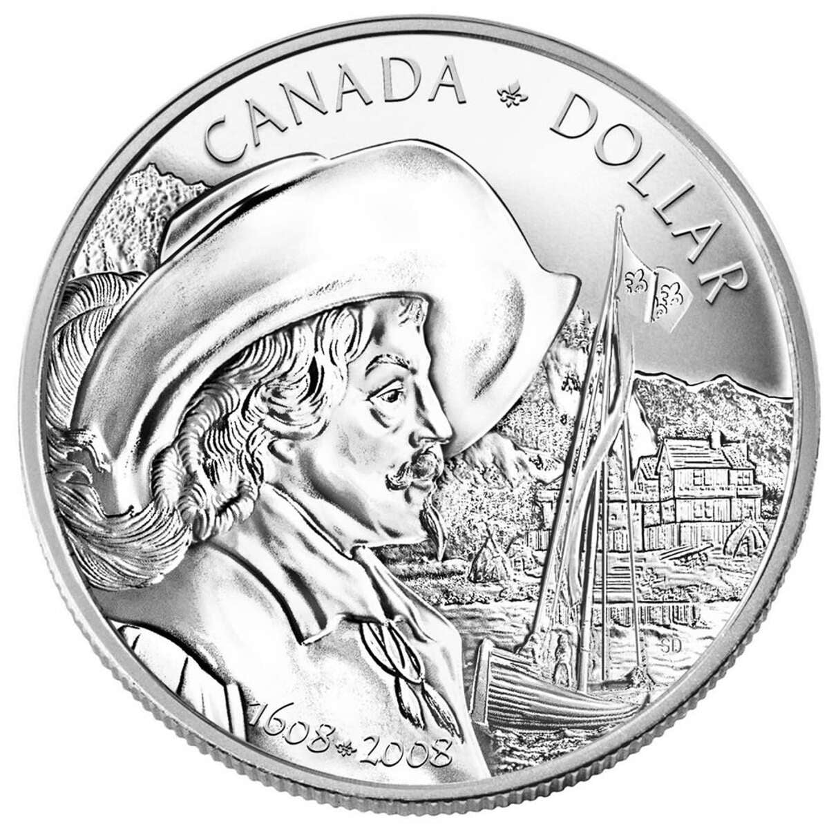 2008 $1 Quebec City, 400th Anniversary - Sterling Silver Dollar B.U. Default Title