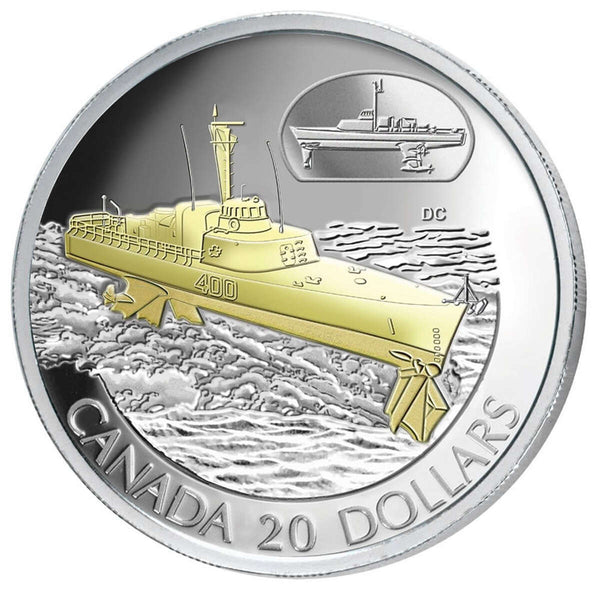 2003 $20 HMCS Bras d'Or - Sterling Silver Coin Default Title