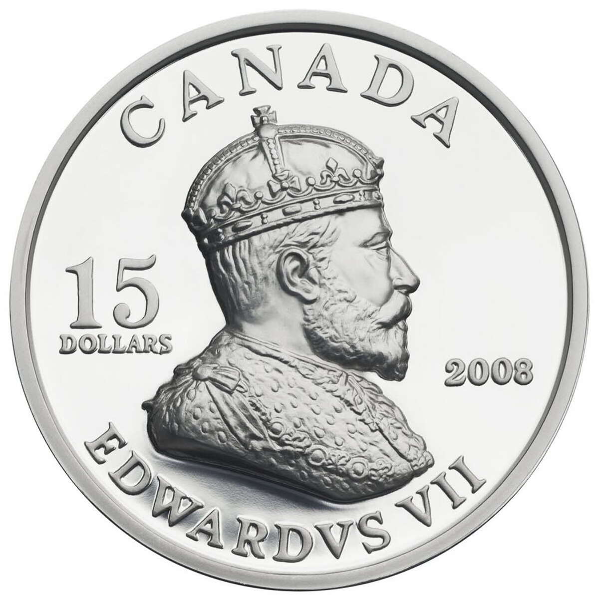 2008 $15 Vignettes of Royalty Series: King Edward VII - Sterling Silver Coin Default Title