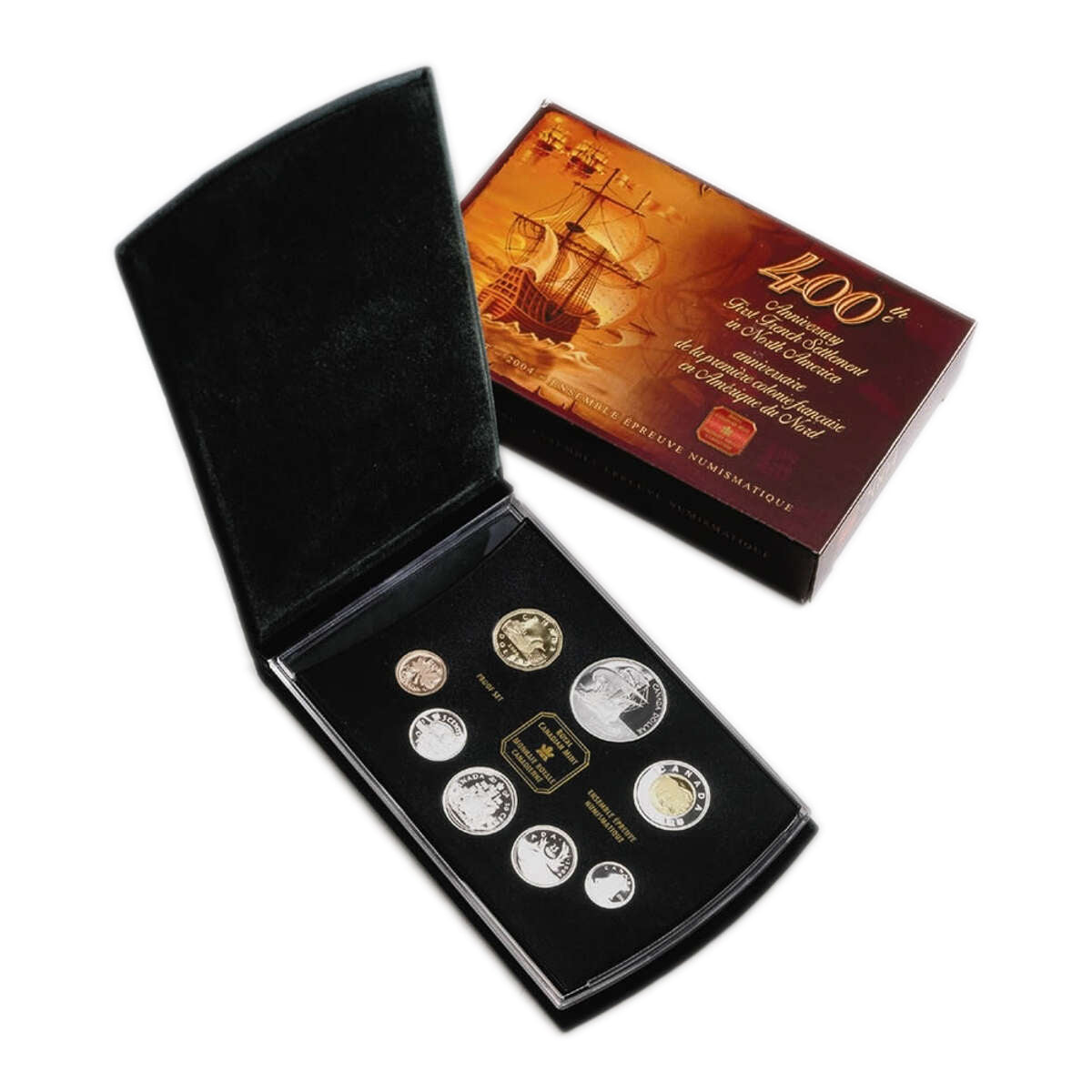 2004 Proof Set - Loon / 400th Anniversary French Settlement / Bear