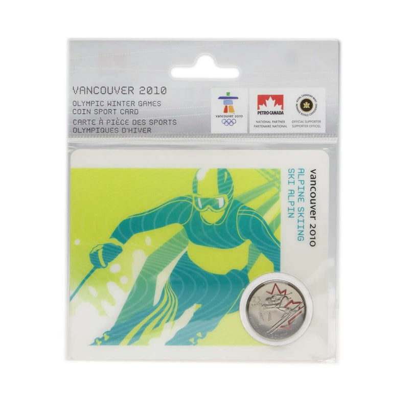 2008 25c Vancouver 2010 - Alpine Skiing - Olympic Sports Card