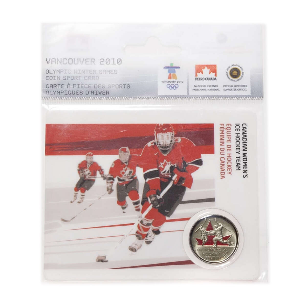 2009 25c Vancouver 2010 - Canadian Women's Ice Hockey Team - Olympic Sports Card