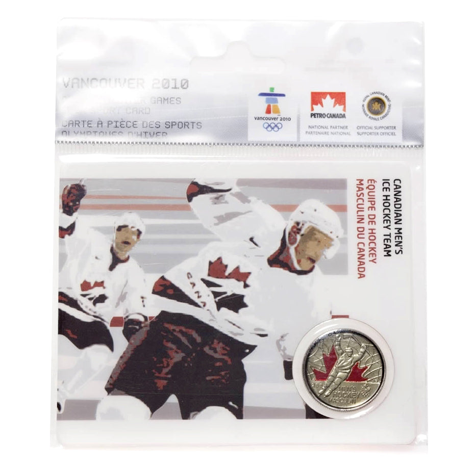 2009 25c Vancouver 2010 - Canadian Men's Ice Hockey Team - Olympic Sports Card