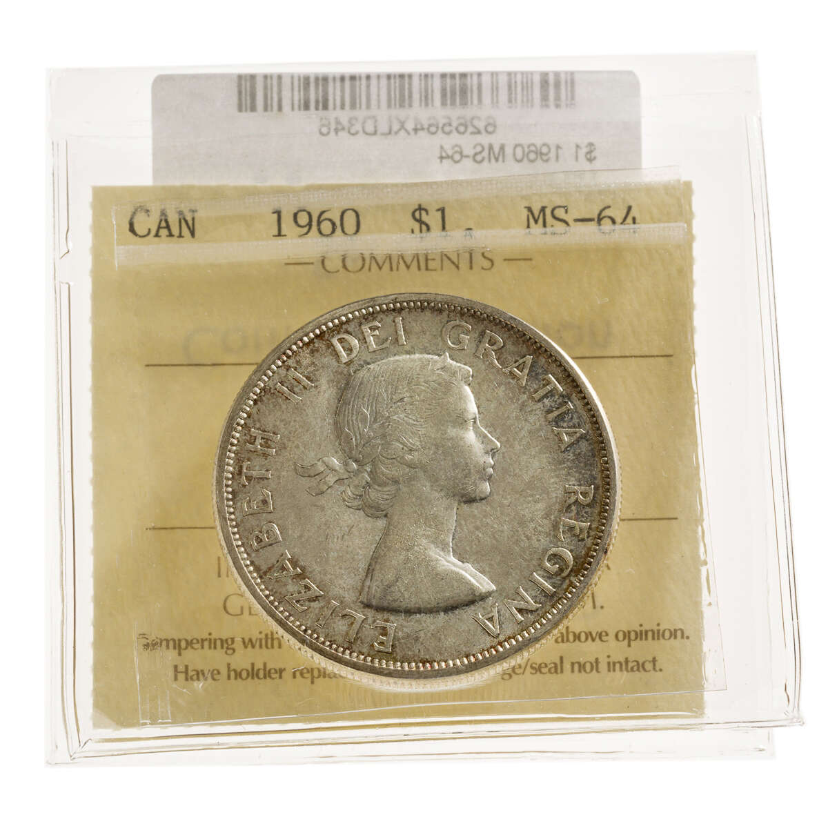 1 Dollar 1960  ICCS MS-64 Default Title