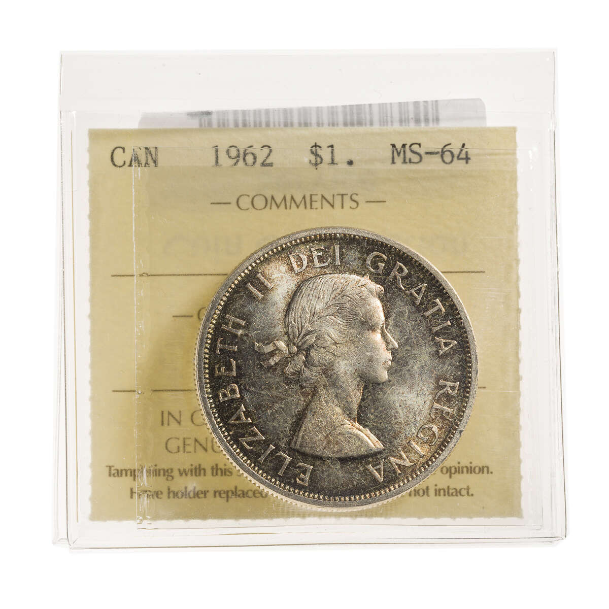 1 Dollar 1962  ICCS MS-64 Default Title