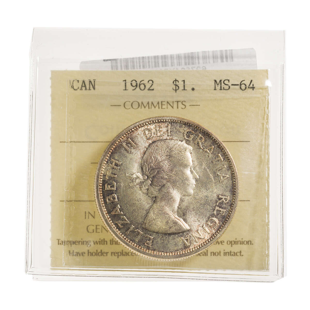 1 Dollar 1962  ICCS MS-64 Default Title