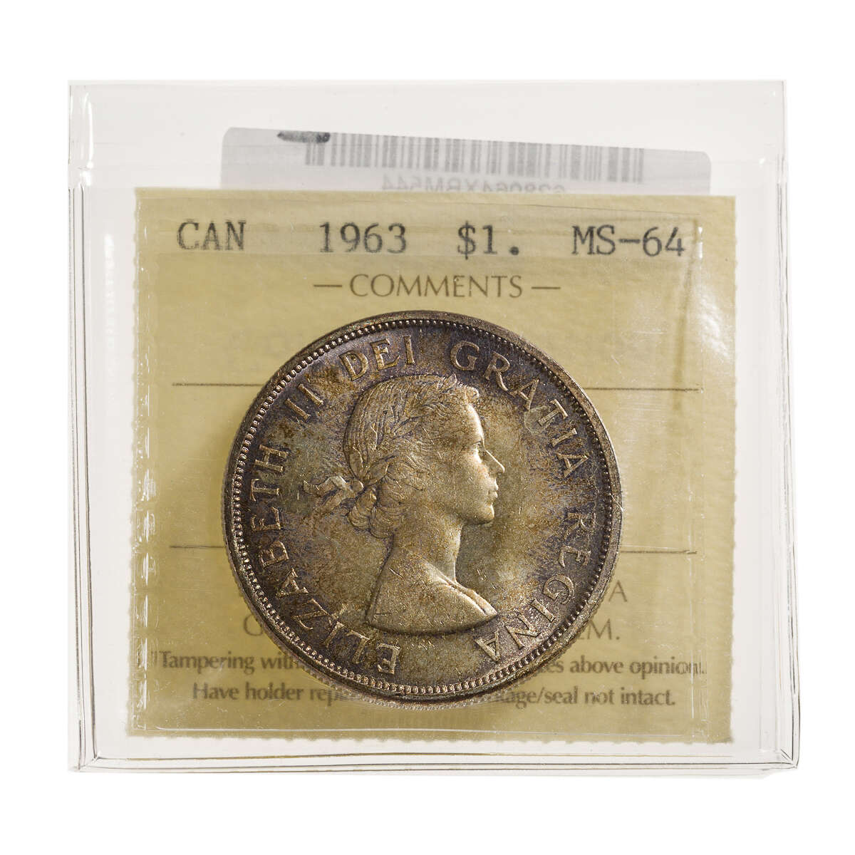 1 Dollar 1963  ICCS MS-64 Default Title