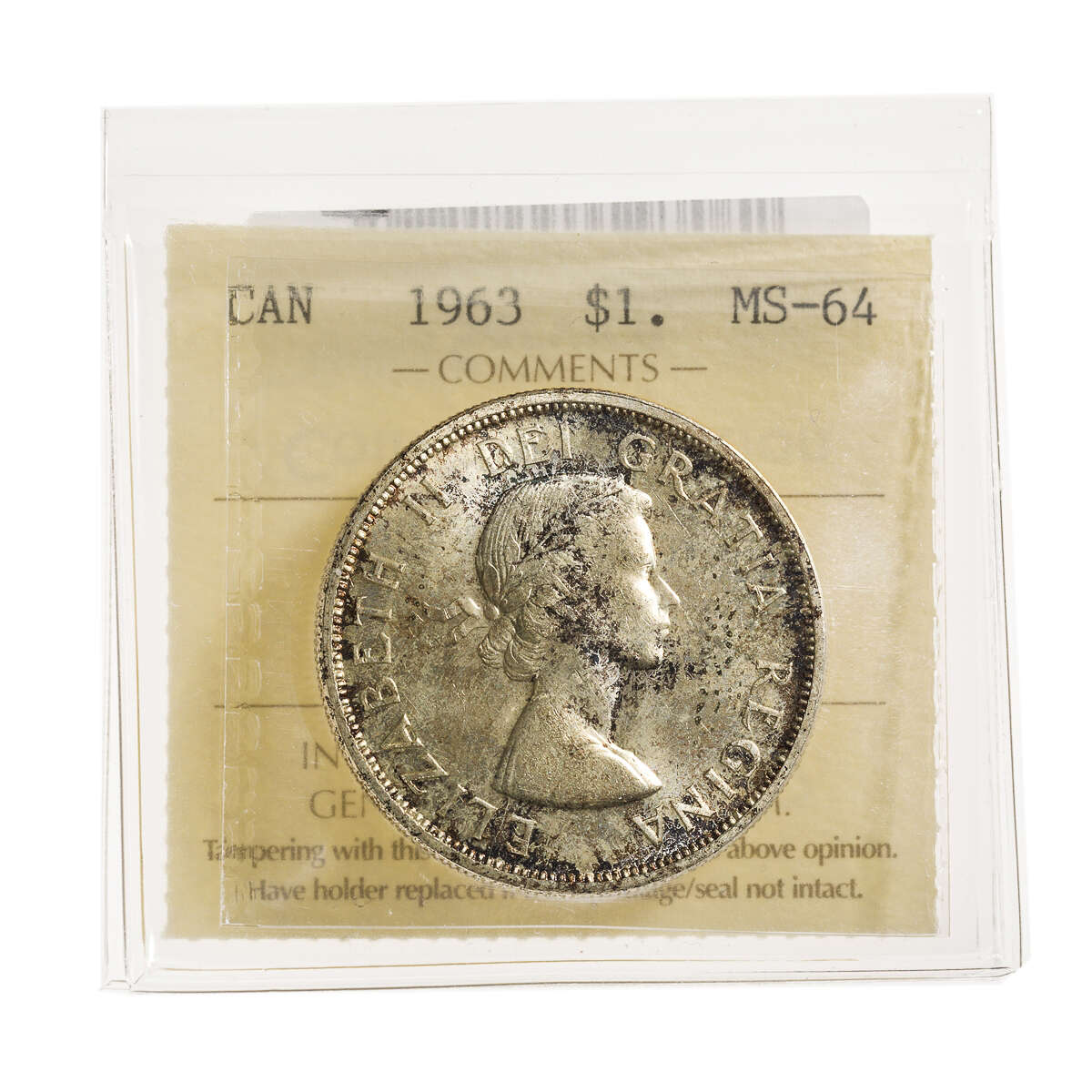 1 Dollar 1963  ICCS MS-64 Default Title