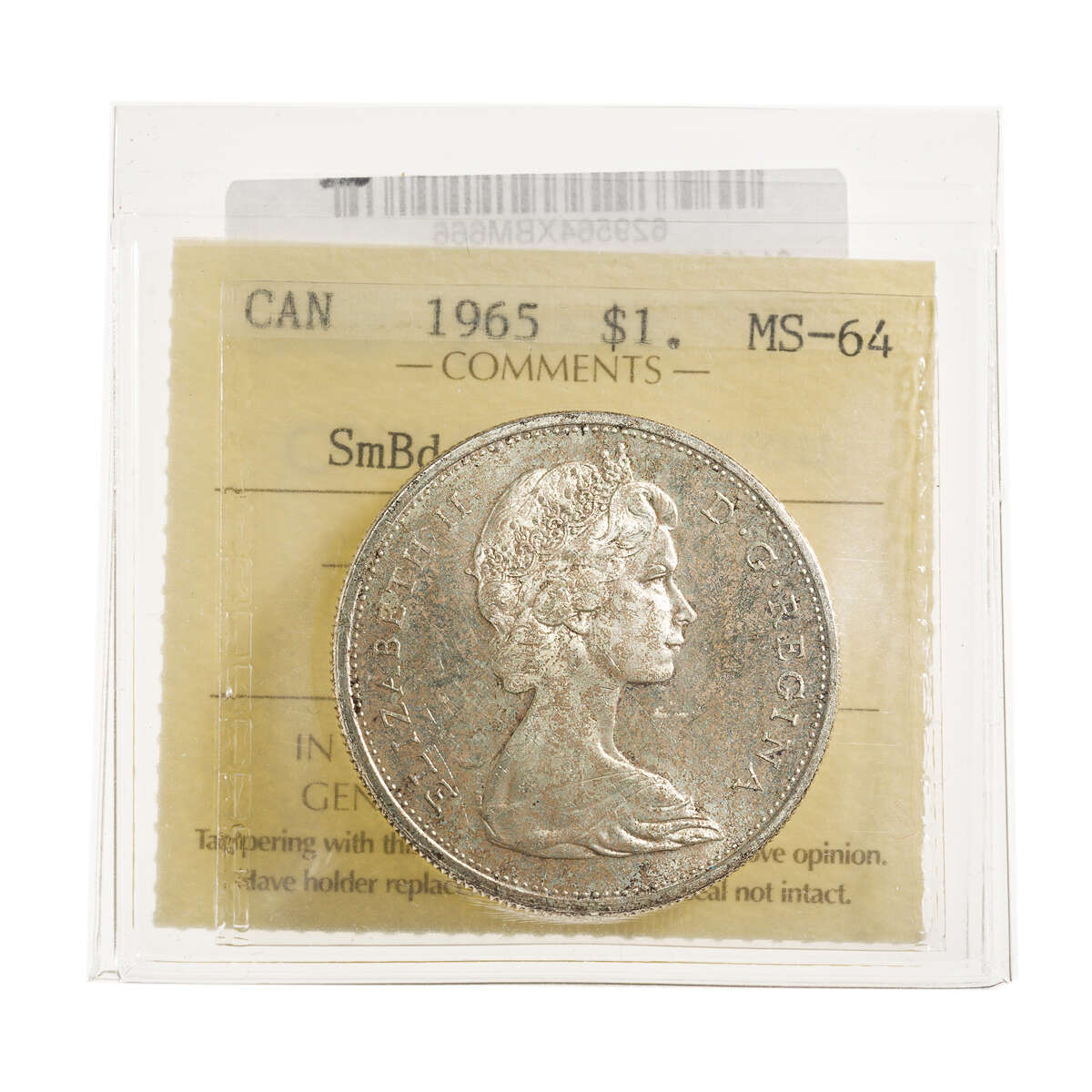 1 Dollar 1965 SmBds Ptd5 ICCS MS-64 Default Title