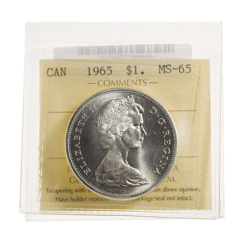 1 Dollar 1965 SmBds Ptd5 ICCS MS-65 Default Title