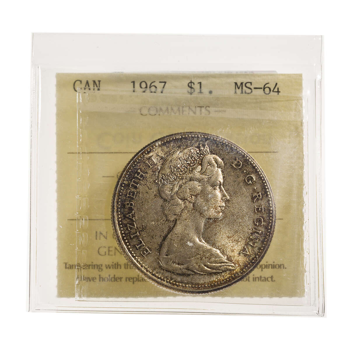 1 Dollar 1967  ICCS MS-64 Default Title