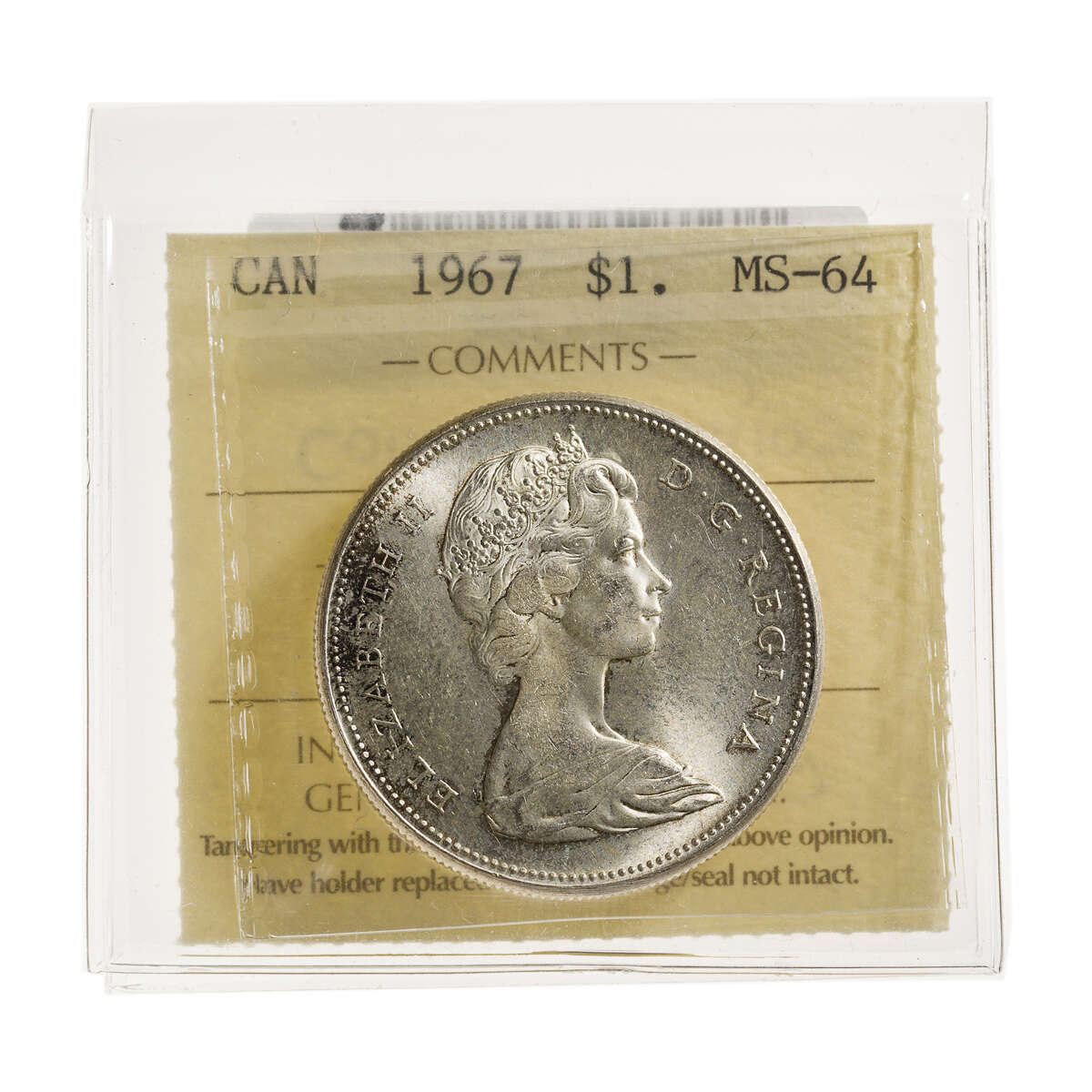 1 Dollar 1967  ICCS MS-64 Default Title