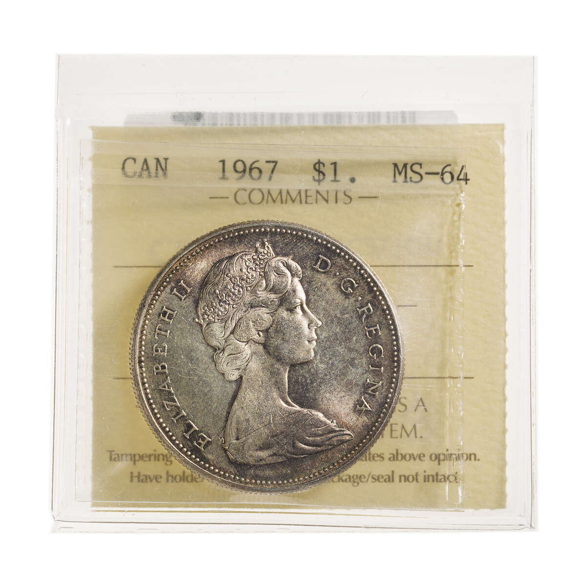 1 Dollar 1967  ICCS MS-64 Default Title