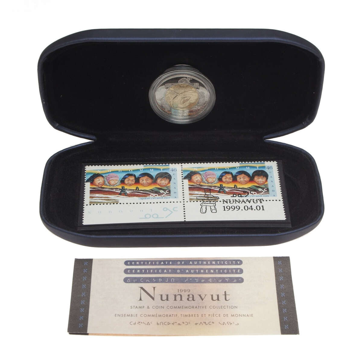 1999 $2 Nunavut Coin & Stamp Set Default Title