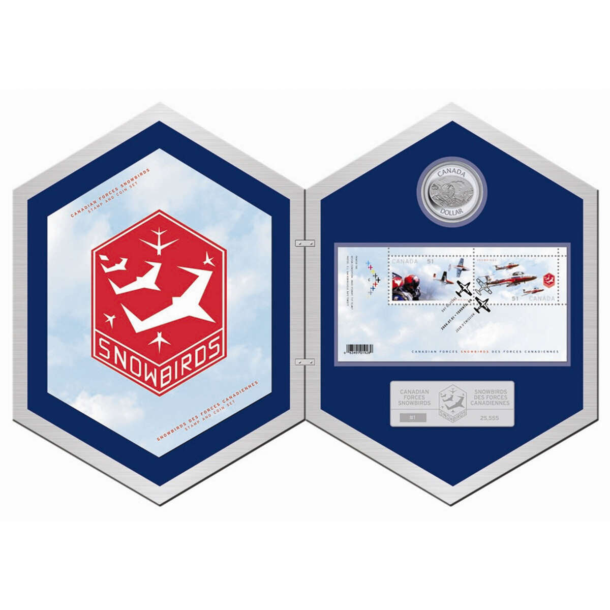 2006 $5 Silver Coin & Stamp Set - Canadian Forces Snowbirds Default Title