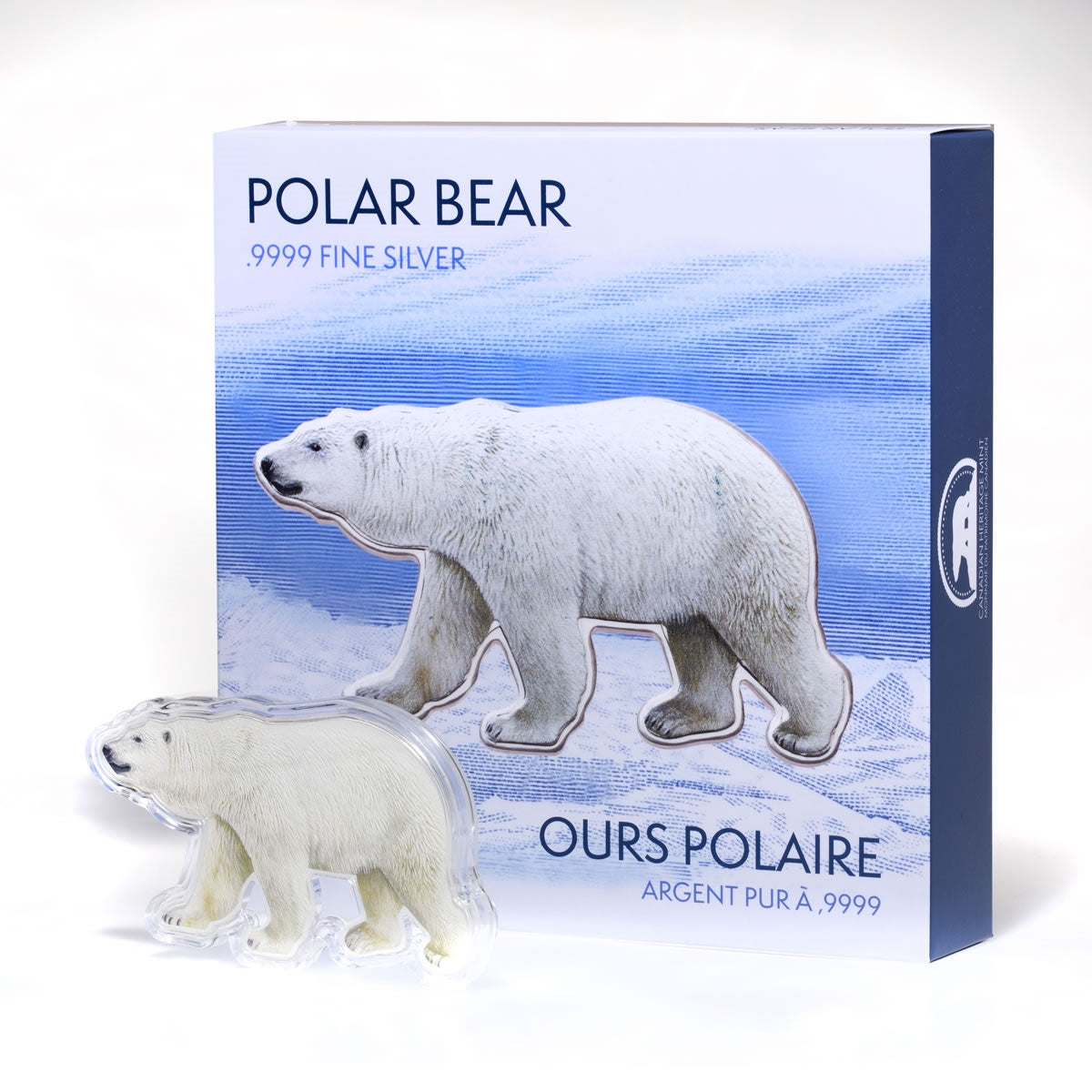 Real Shape Iconic Canada: Polar Bear - Pure Silver Piece