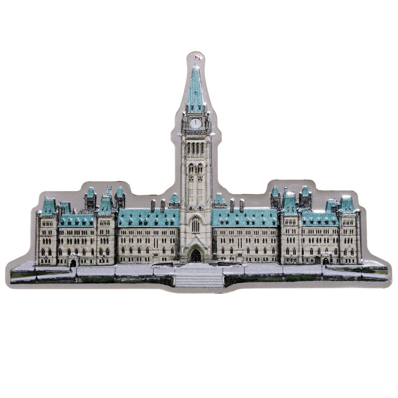 Real Shape Iconic Canada: Parliament Building - Pure Silver Piece
