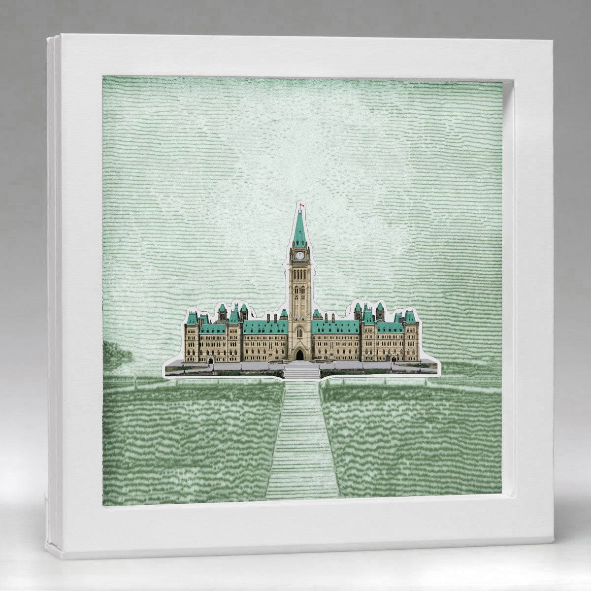 Real Shape Iconic Canada: Parliament Building - Pure Silver Piece