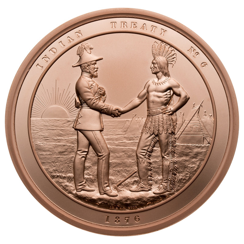 1876 Indian Treaty Medal Re-strike - Bronze Piece (Classic Finish)