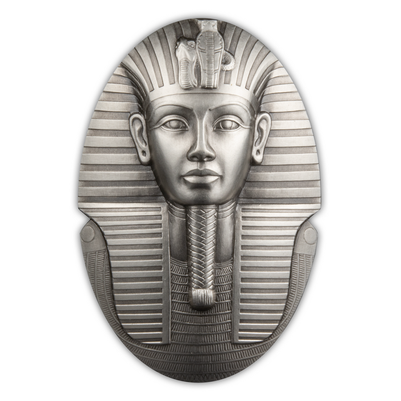2022 The Mask of Tutankhamun - Pure Silver Shaped Coin
